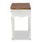 Baxton Studio Sophie White and Brown Finished Small 3-Drawer Wood Console Table 162-10255 - alternate 3